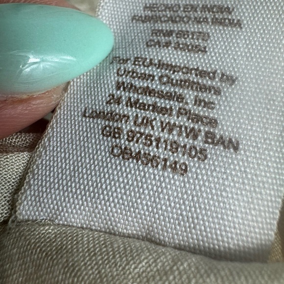 Free People Almond Jasmine Embroidered Kimono Faux Wrap Fit & Flare Dress Size 2 - Picture 7 of 11